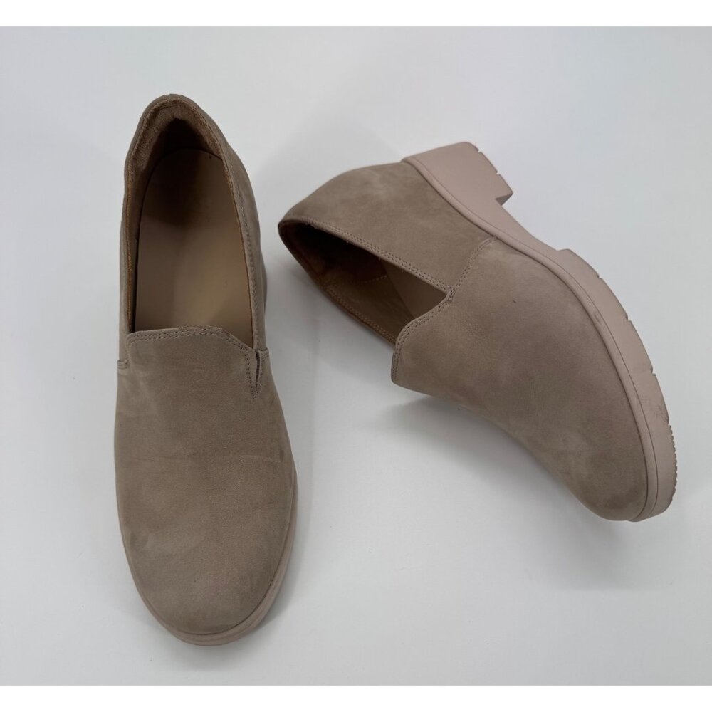Abeo Horizon Taupe Leather Slip-On Wedge Shoes Size 11 - Picture 10 of 10